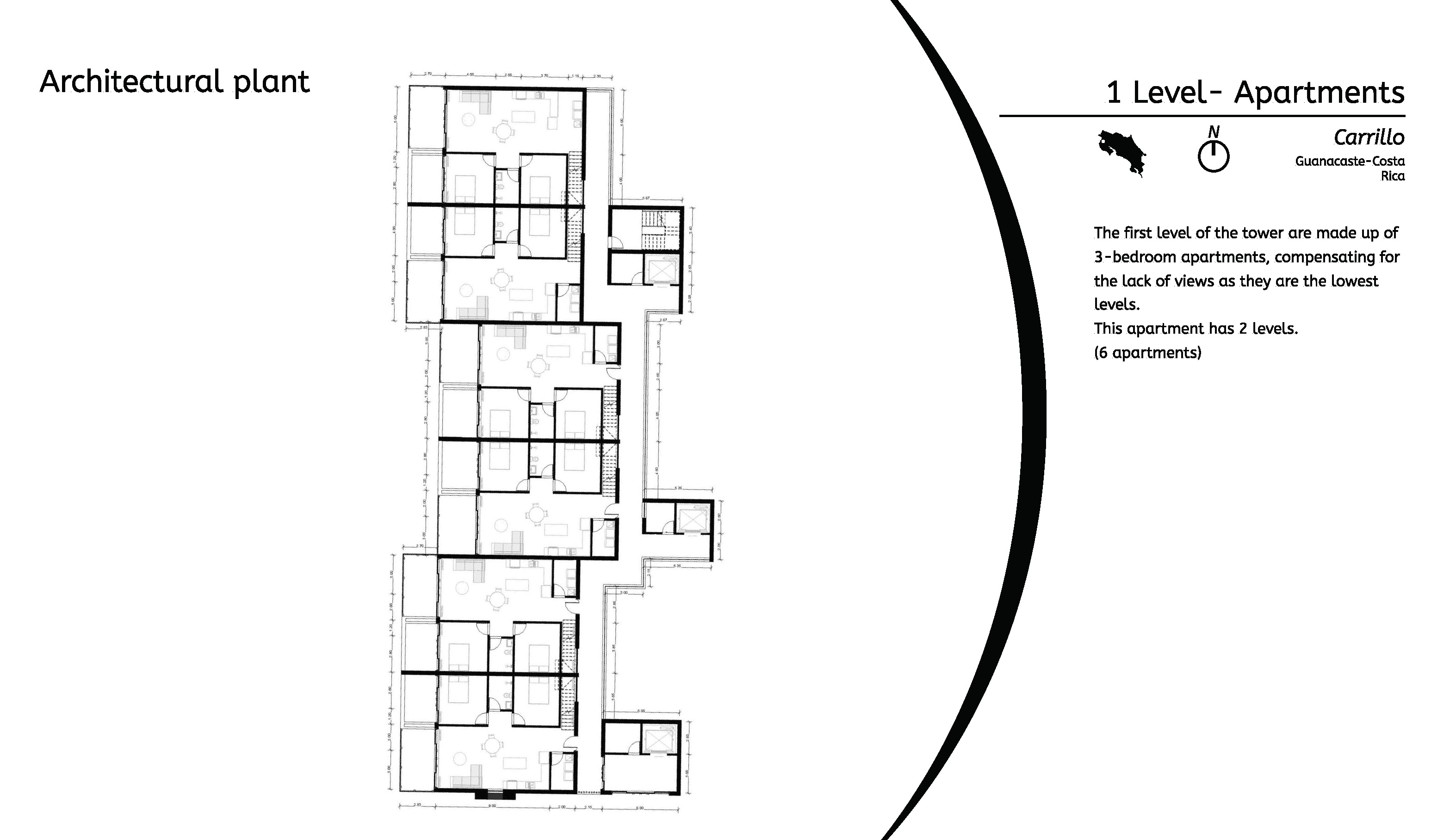 Level 1 – Architectural Plan (Line Drawing)