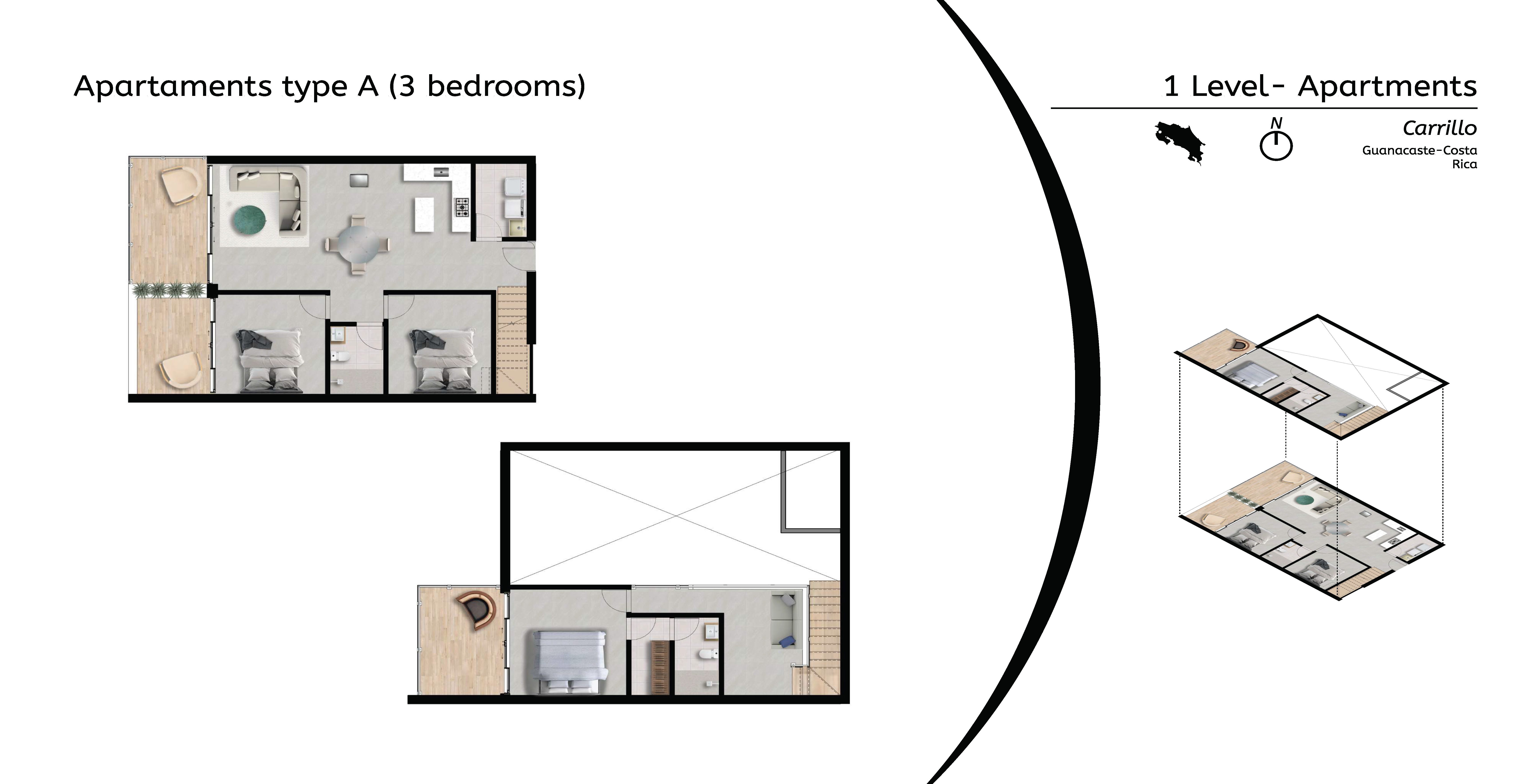Type A – Rendered Floor Plans