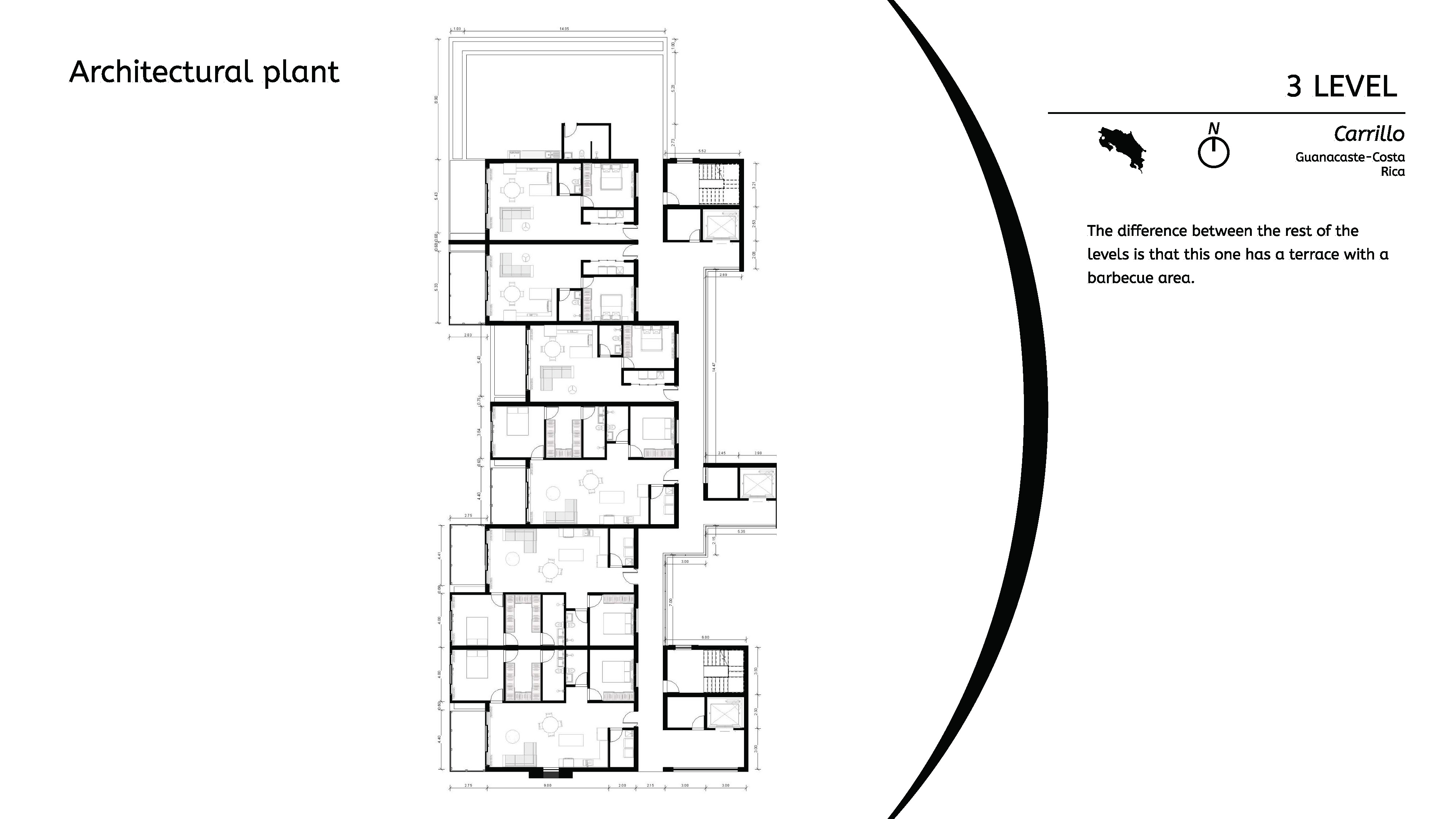 Level 3 – Architectural Plan (with Terrace & BBQ)