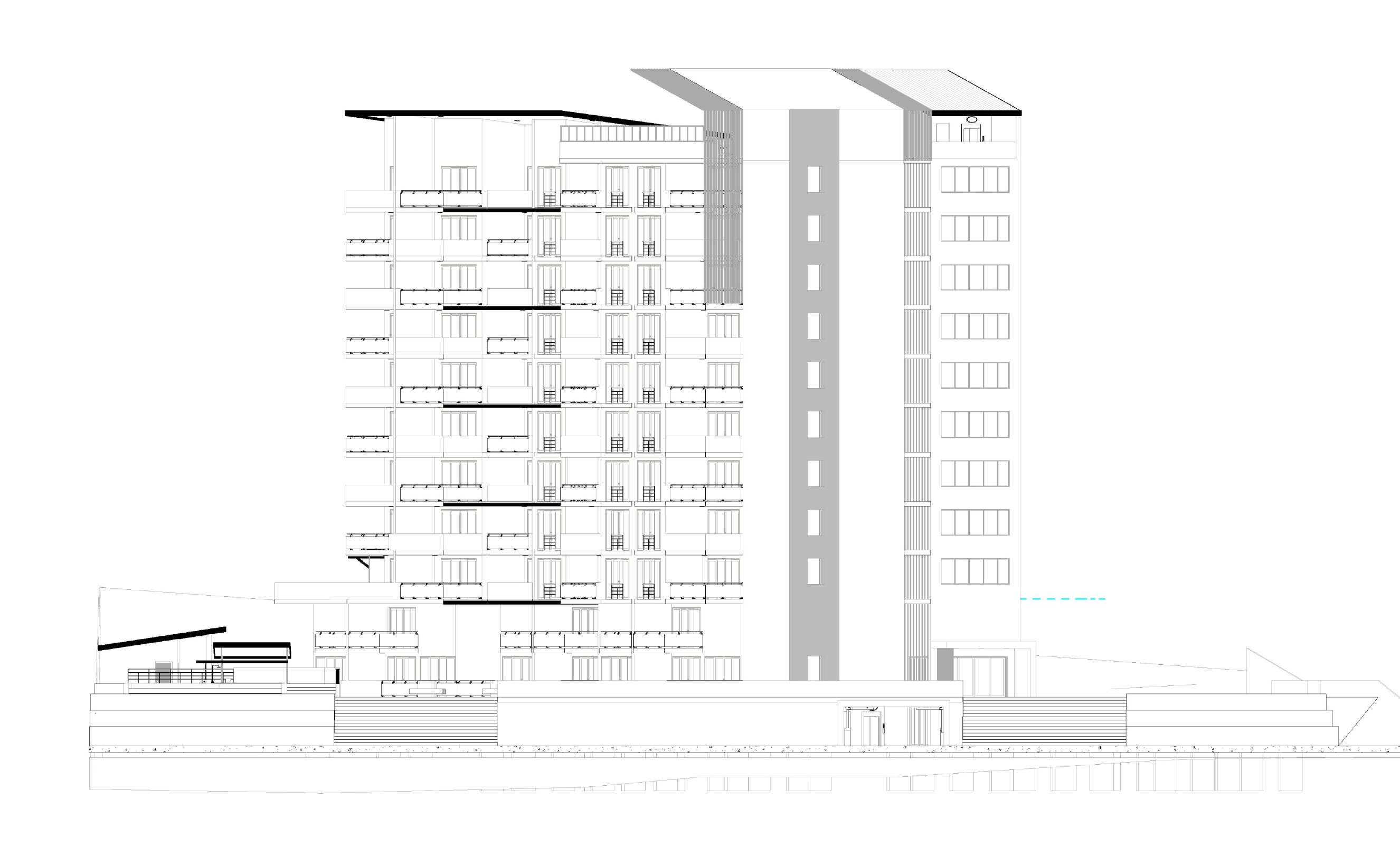 SeaScape Ground Floor Plan with 3-Bedroom Duplex Units